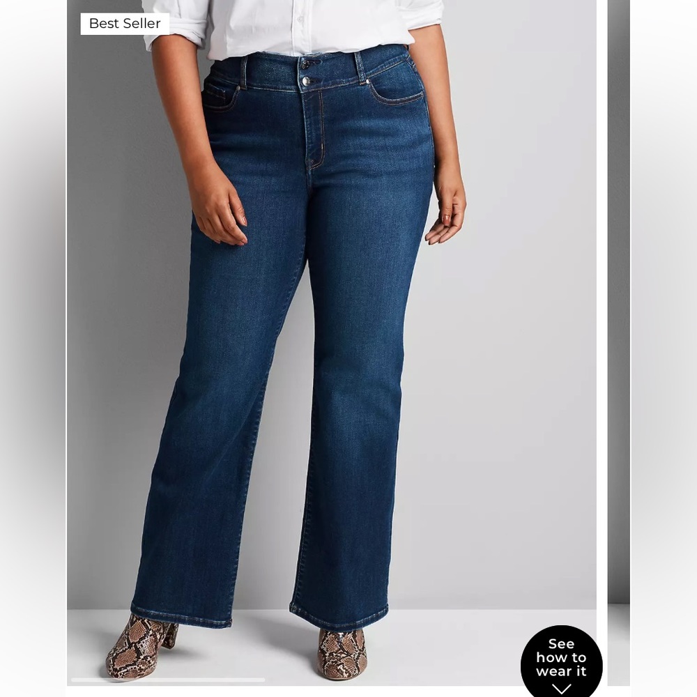 Lane Bryant- Tighter Tummy High Rise Boot- 16 LONG